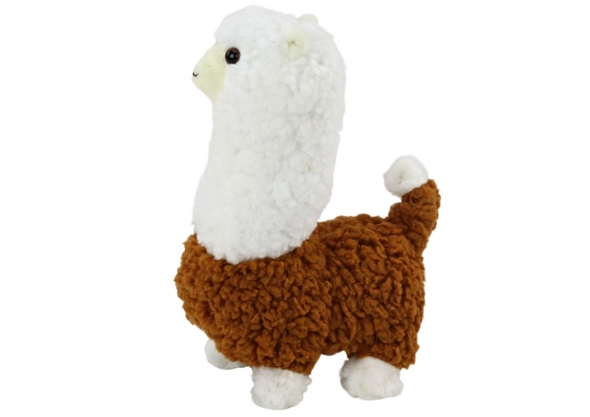 Lama interactivă jucărie animal alpacă maro