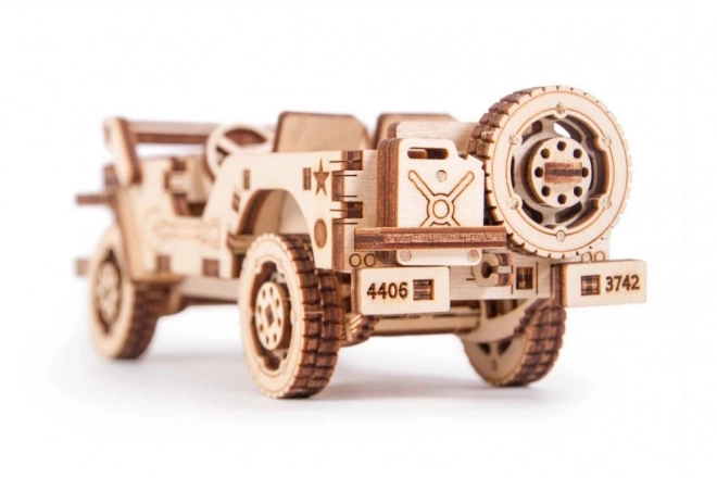 puzzle 3D din lemn jeep