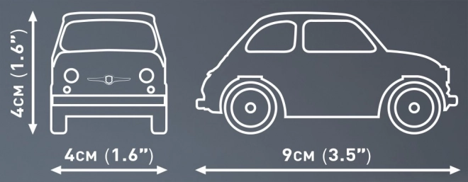 Fiat Abarth 595 din blocuri COBI