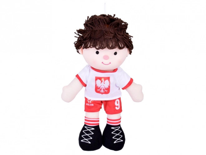 Păpușa de pluș fotbalist