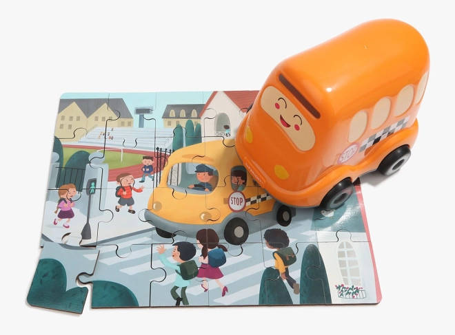 Puzzle și jucărie într-unul