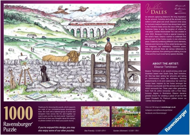Puzzle Ravensburger Viata în Yorkshire 1000 piese