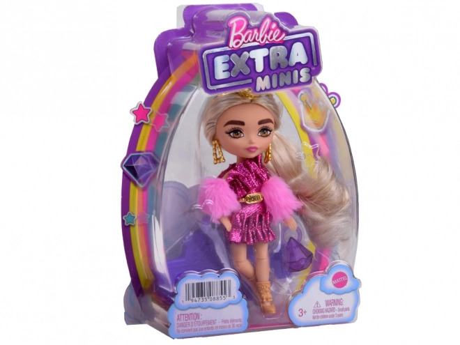 păpușă Barbie Extra Minis în ținută de petrecere