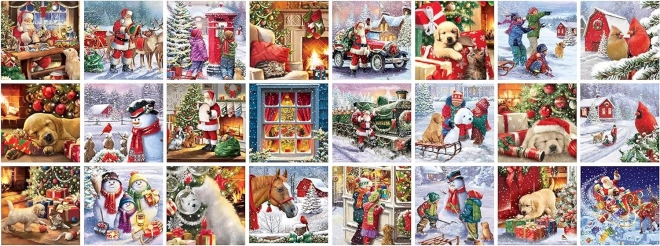 Calendar advent puzzle Crăciun fericit 24x50