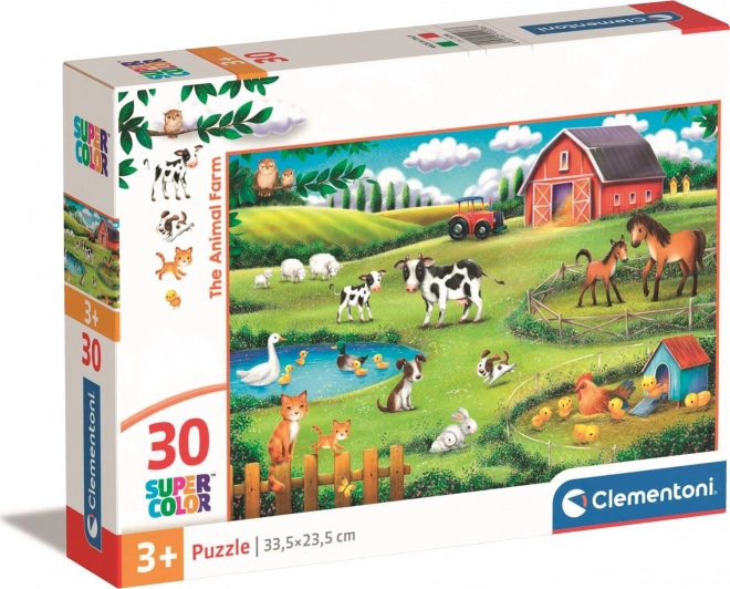Puzzle Ferma Animalelor Clementoni 30 piese