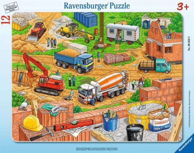 joc de potrivire Ravensburger Construcții cu 12 piese