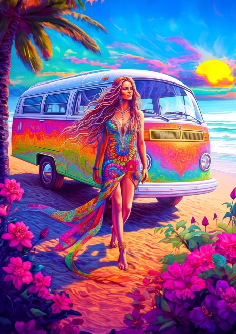 Puzzle Hippie În Inimă 1000 piese