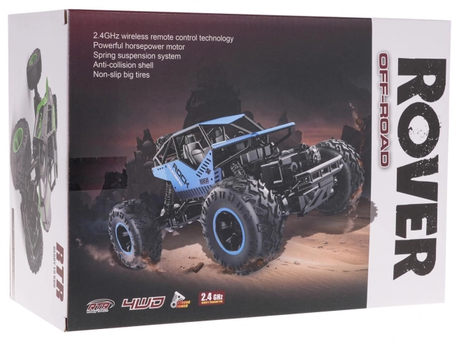 Crawler R/C Rover albastru 1:16