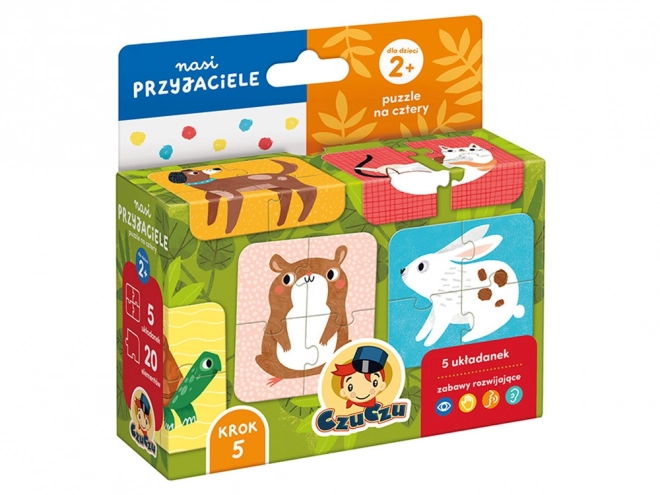 Puzzle educative cu animale domestice