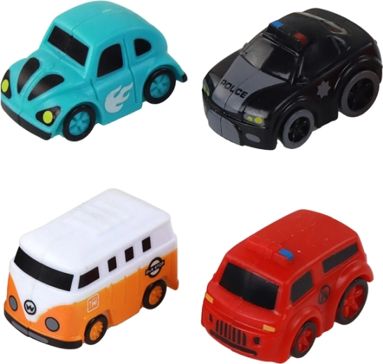 Patru mașinuțe stilizate