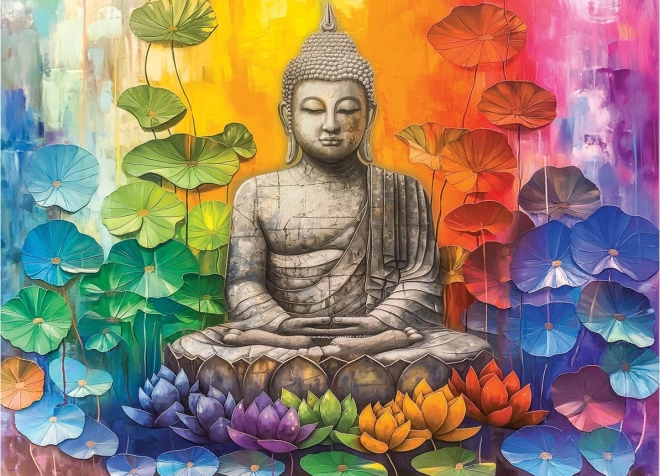 Puzzle Buddha Colorat 1000 de piese