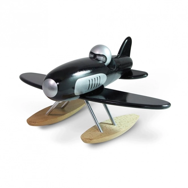 Hidroavion de lemn Vilac negru