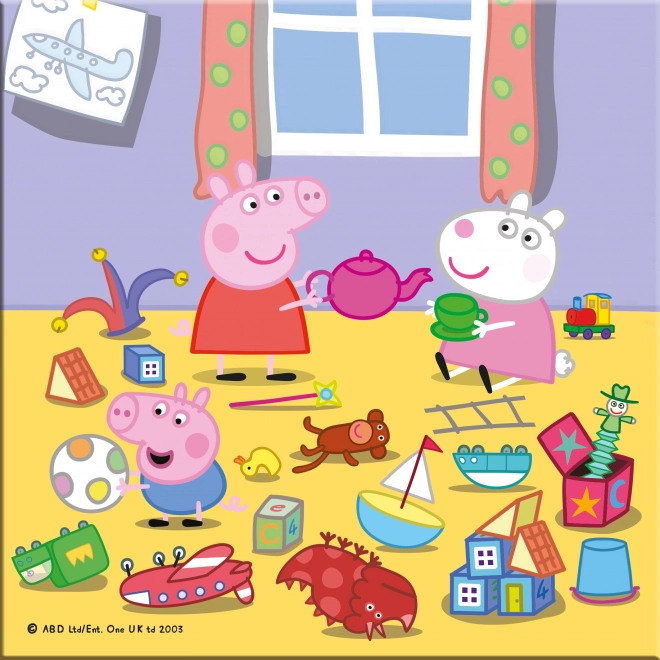 Puzzle Dino Peppa Pig în vacanță