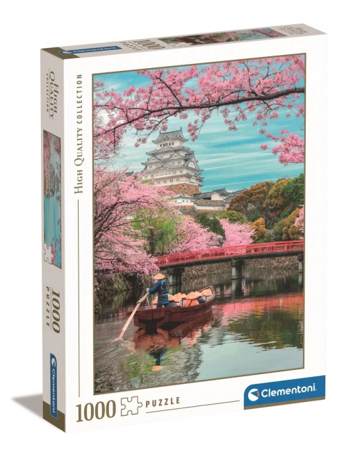 Puzzle Himeji Castle primăvara 1000 piese