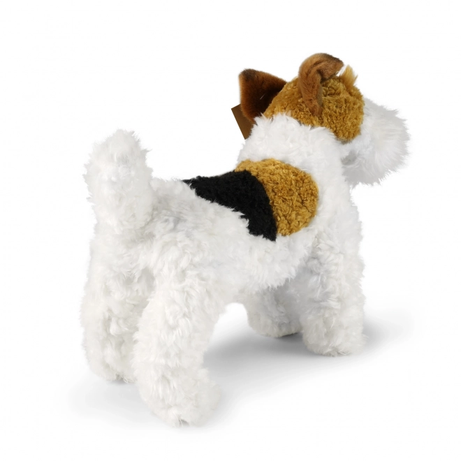 Câine de pluș eco-friendly Fox Terrier Dășenka 30 cm