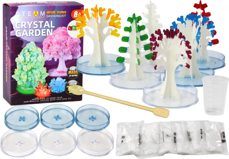 Set educațional creativ pentru creșterea arborilor de cristal