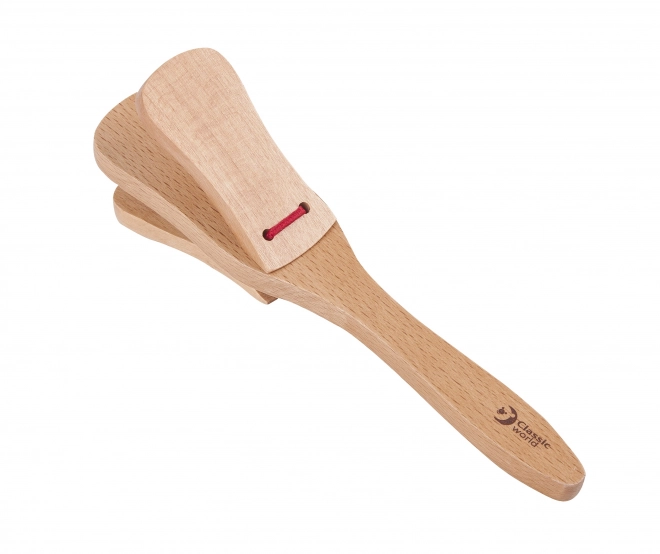 Kastaniete muzicale din lemn pentru copii Classic World