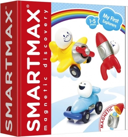 SmartMax Moji primii aventurieri – set de construcție magnetic pentru copii (16 piese)