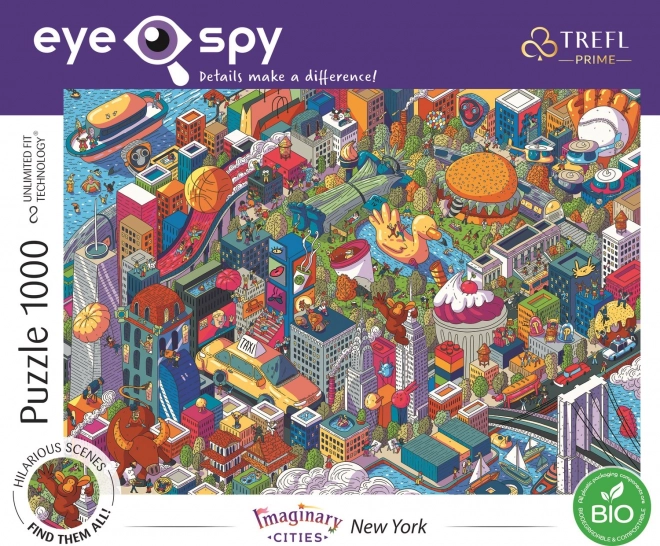 puzzle uft eye-spy orașe imaginare: new york, sua 1000 de piese