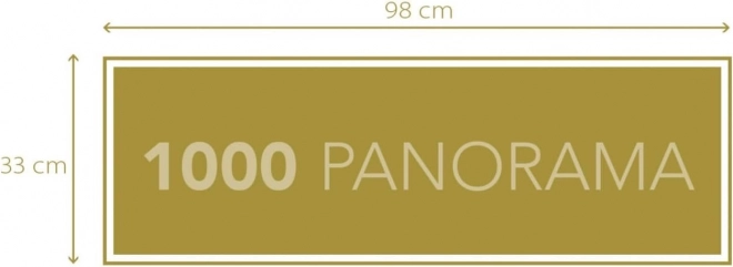 Puzzle panoramic Clementoni Disney ticăloși 1000 de piese