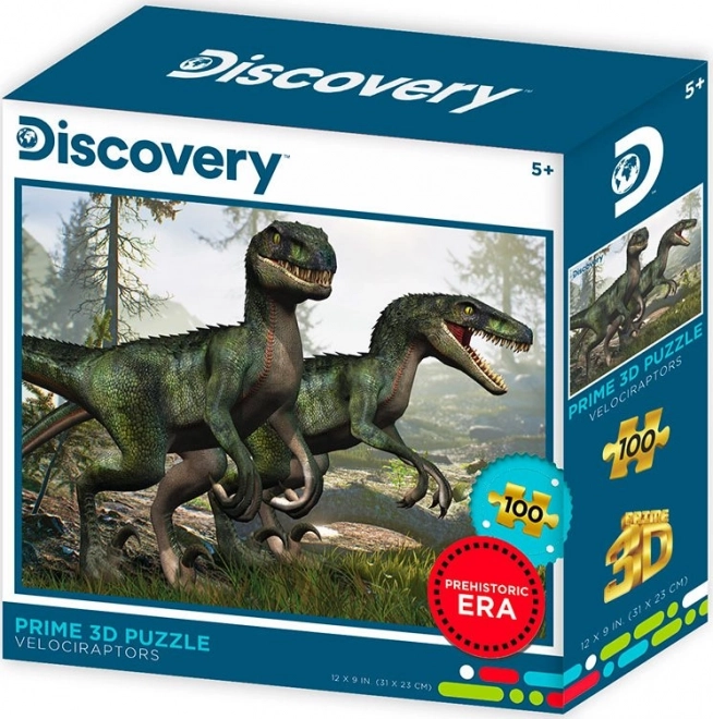 Puzzle 3D descoperire Velociraptorii