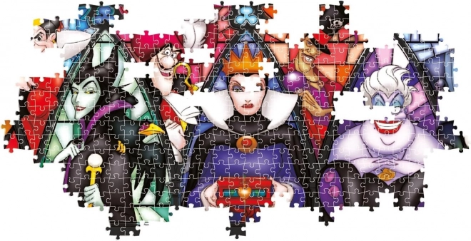 Puzzle panoramic Clementoni Disney ticăloși 1000 de piese