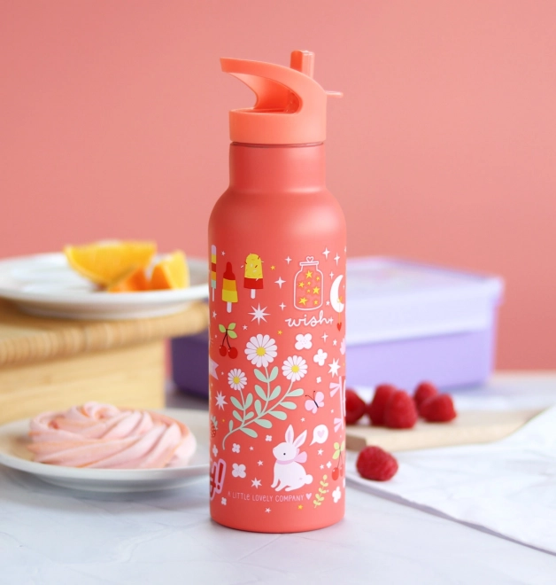 A Little Lovely Company Sticlă de băut din oțel inoxidabil 500 ml – Divertisment