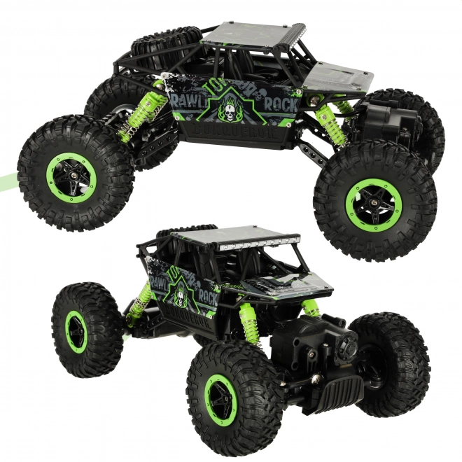 mașină cu telecomandă RC Rock Crawler HB 2.4GHz 1:18 albastru – verde