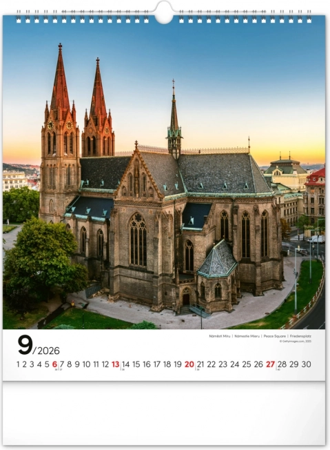Calendar de perete Praga 2026