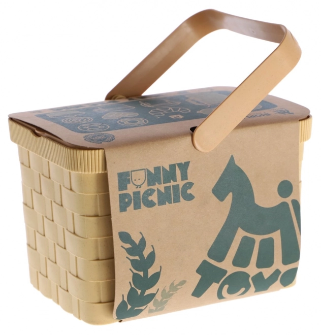 Set de picnic în coș din bioplastic