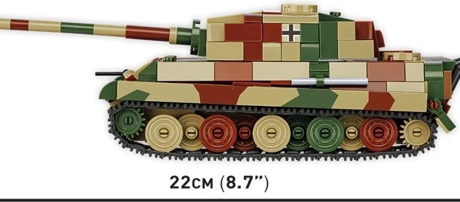 Model tancului Tiger II Königstiger din piese de plastic