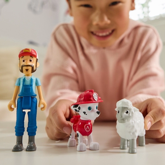 Set figurine Marshall și Fermierul Al - Patrula Cățelușilor