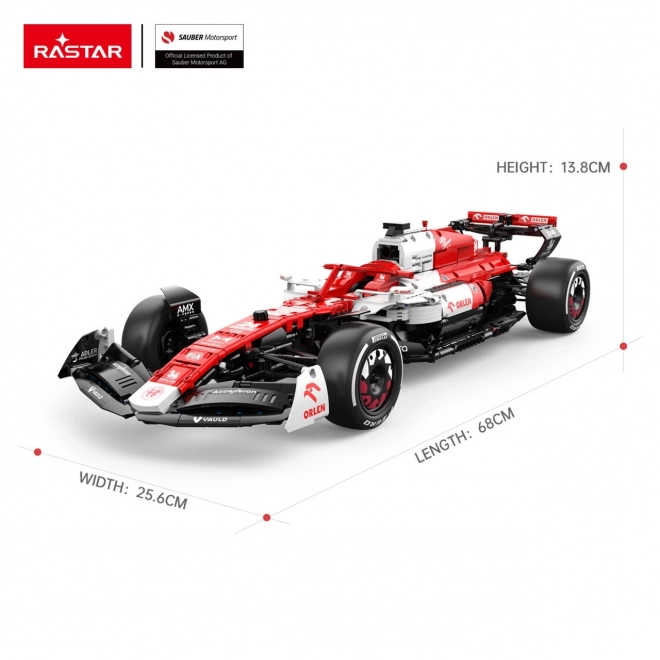 Mașinuță Alfa Romeo F1 C42 din blocuri R/C Rastar 1:8