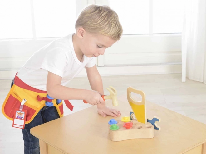 Curea Pentru Unelte de Tâmplar MASTERKIDZ cu 12 Piese