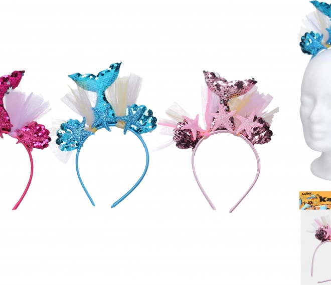 Bentiță de carnaval Sirenă cu ornament