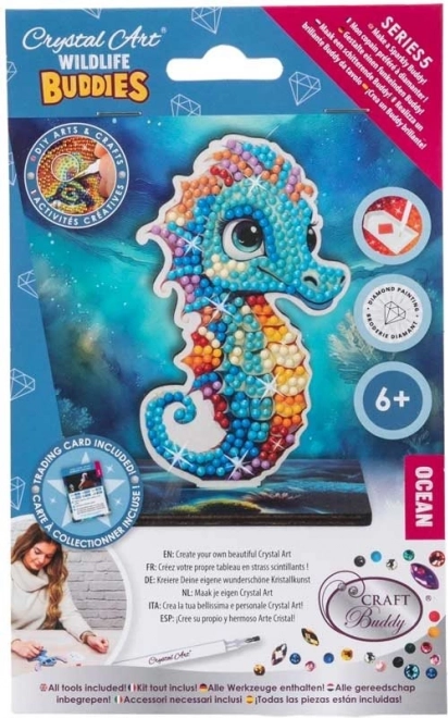 CRYSTAL ART Pictură cu diamante Căluț de mare