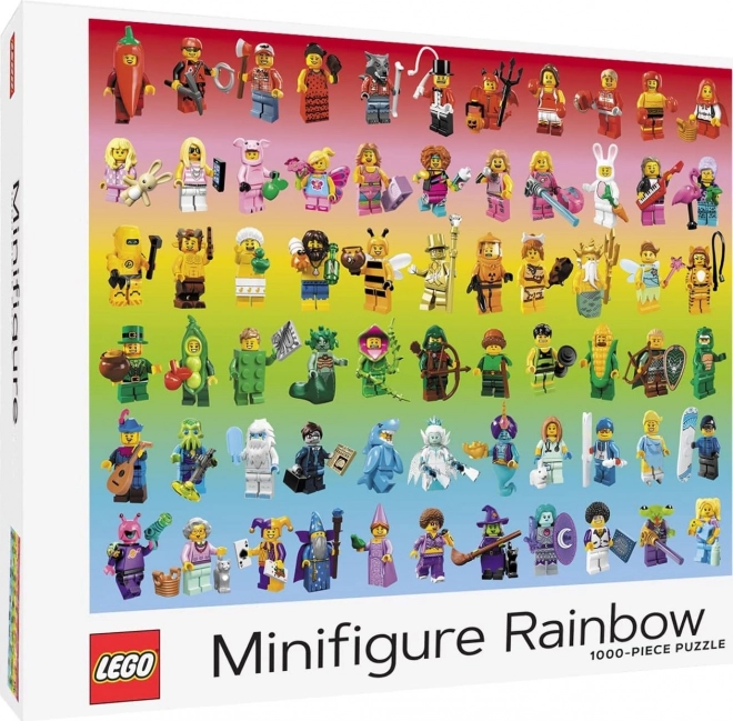 puzzle LEGO duhové minifigurine 1000 piese