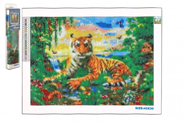 Diamant pictură Regele Junglei 30x40 cm