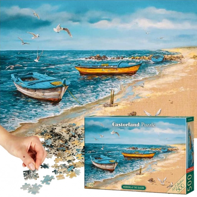 Puzzle de dimineață la malul mării 500 piese