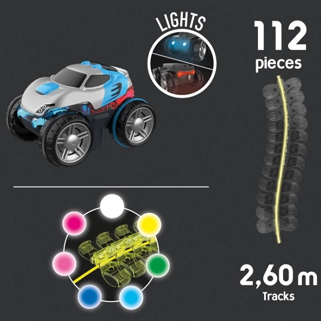 Set Piste Autostrada Smoby Flextreme Neon