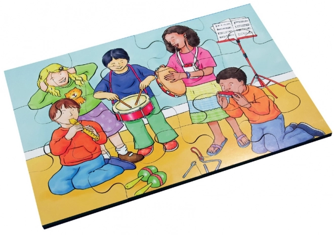 Puzzle educativ din lemn Just Jigsaws cu 72 de piese