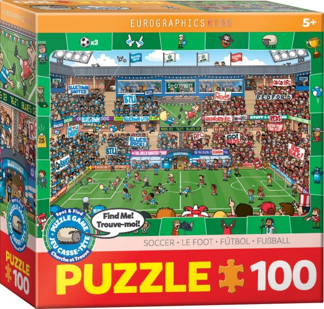 Puzzle EUROGRAPHICS Spot & Find Fotbal 100 piese