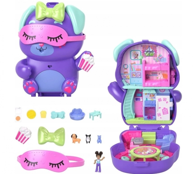 Set Polly Pocket Petrecere în pijama cu cățeluși