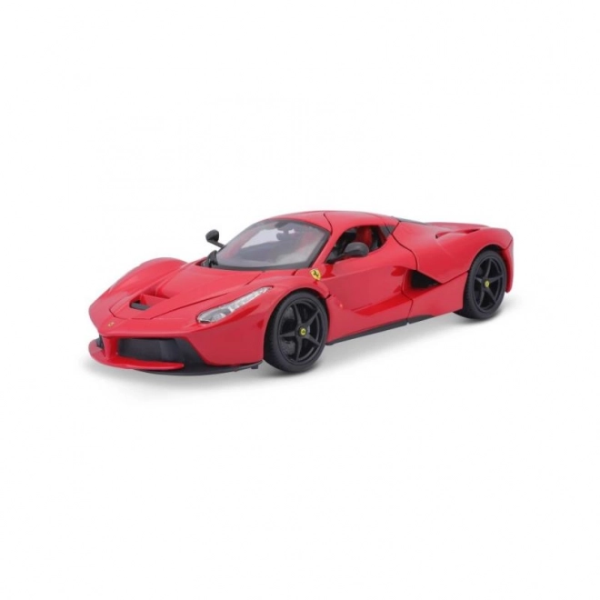 Mașinuță metalică Ferrari LaFerrari roșie Bburago la scară 1:18