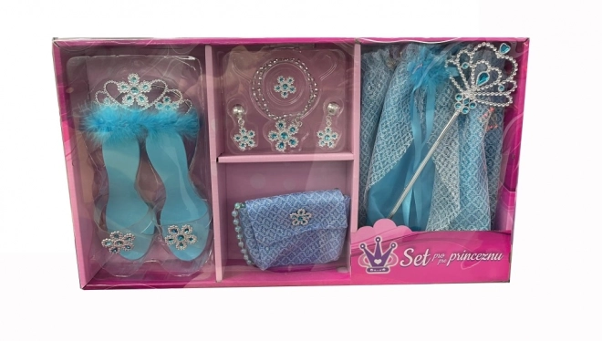 Set pentru prințesă în culoarea albastră