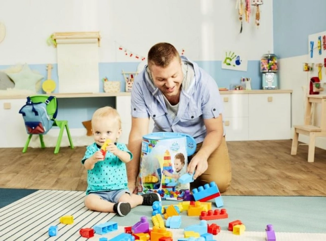 Pachet mare Mega Bloks - Albastru
