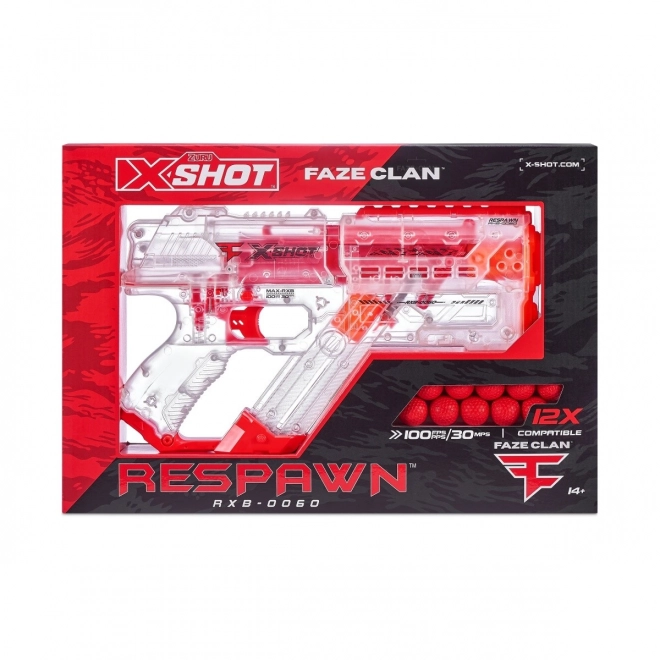 Lansator FaZe Respawn X-Shot cu 12 proiectile