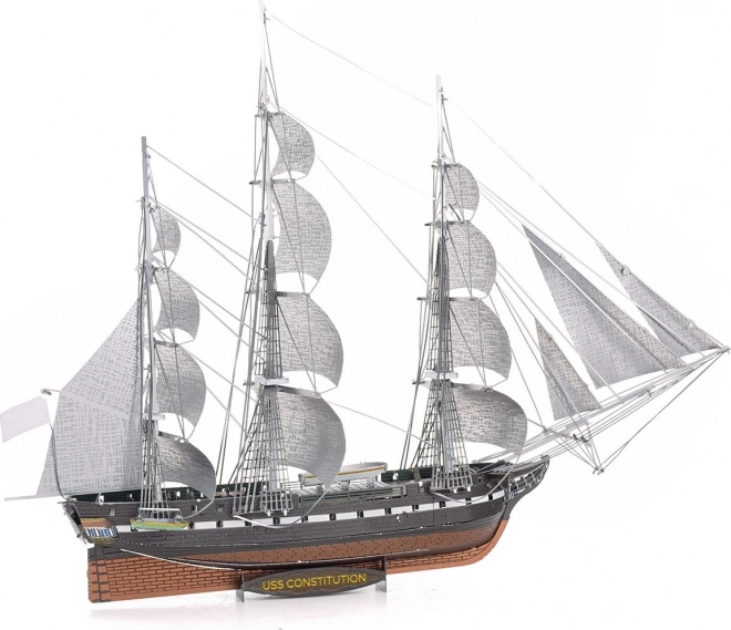 Piesă premium de puzzle 3D Metal Earth: Nava USS