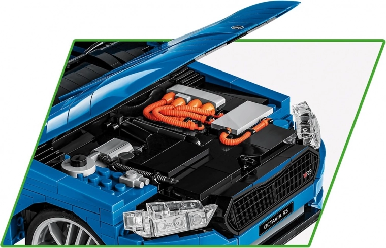 Capotă care se deschide și model de motor