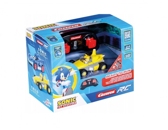 Team Sonic Mini RC Tails Mașină 1:43
